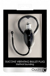 Ouch! Urethral Sounding Vibrating Bullet Plug Cock Rings